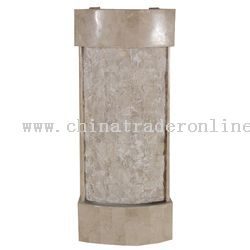 Beige Fossil Stone Wall Fountain